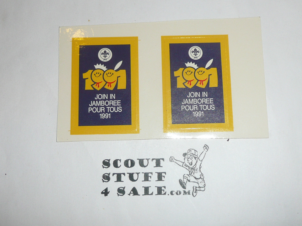 1991 World Jamboree Two Stickers