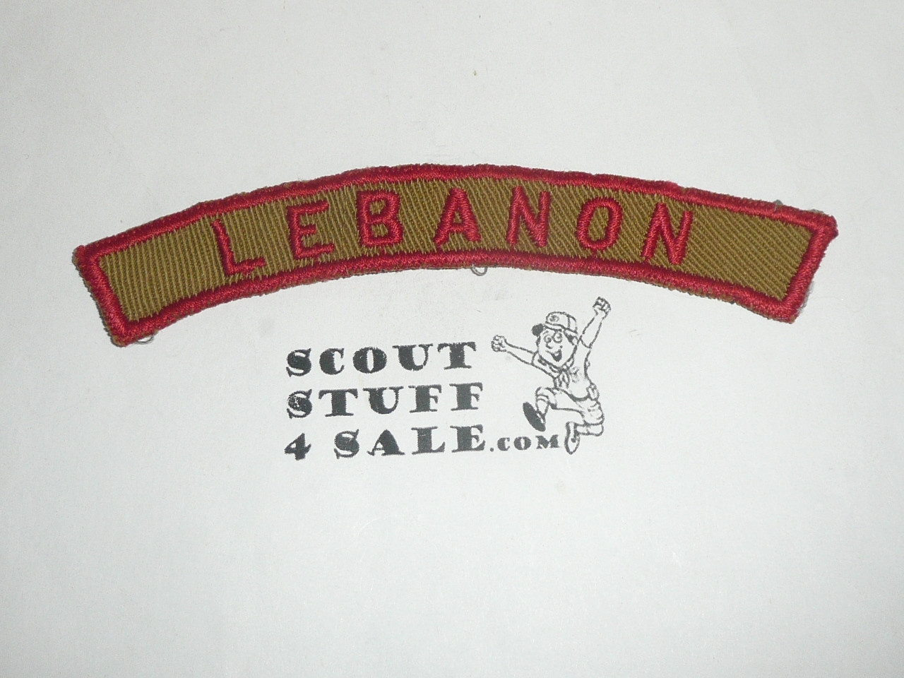 LEBANON Khaki and Red Community Strip, lite use