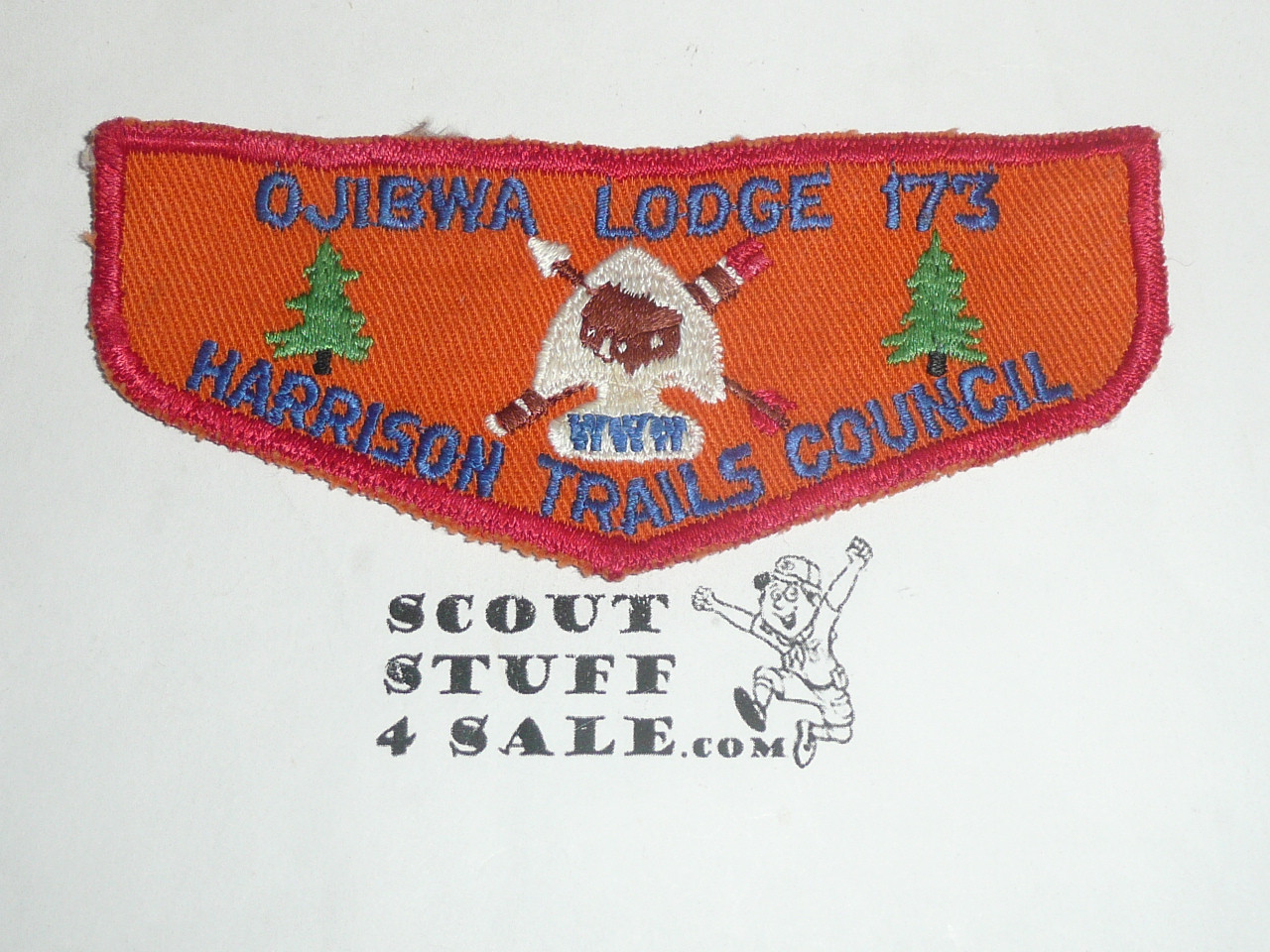 Order of the Arrow Lodge #173 Ojibwa f1b Flap Patch, lt use