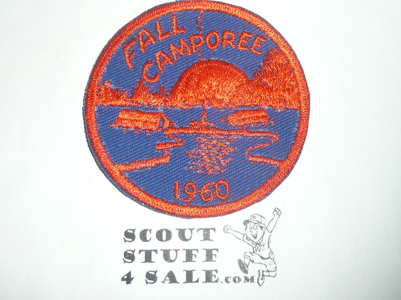 1960 Fall Camporee Patch, Generic BSA issue, navy twill, orange c/e bdr