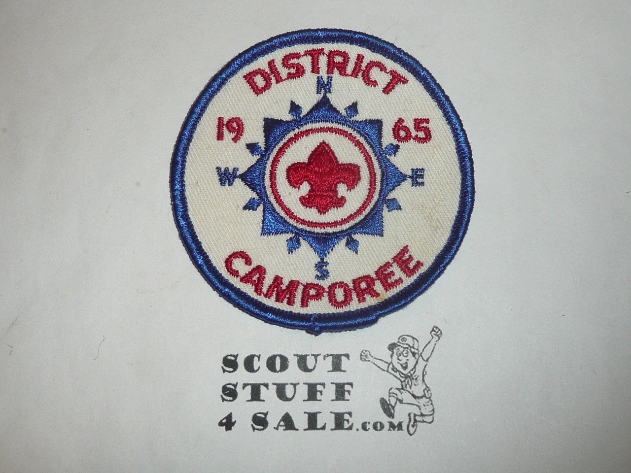 1965 District Camporee Patch, Generic BSA issue, compass
