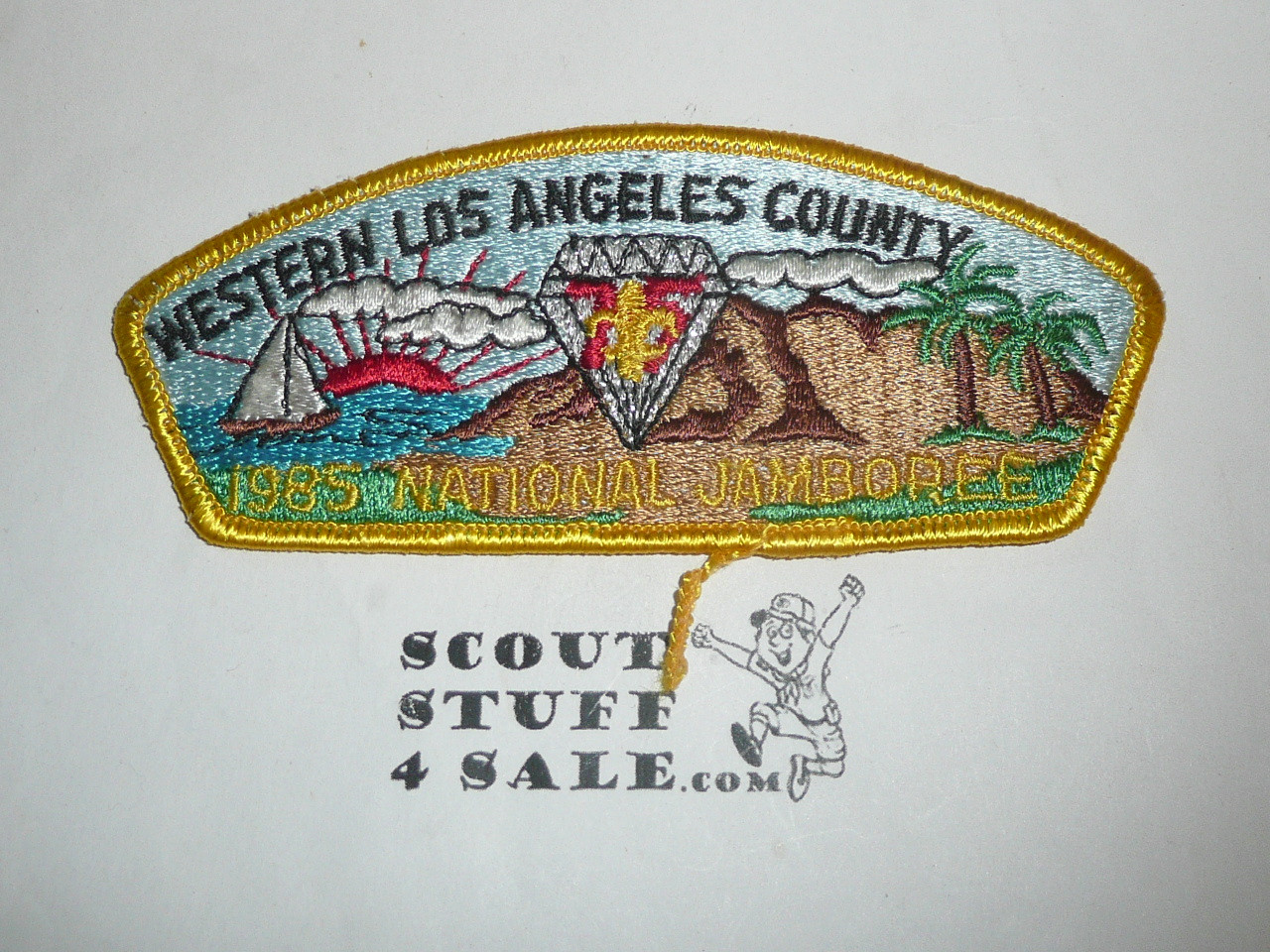 1985 National Jamboree JSP - Western Los Angeles County Council, yellow bdr