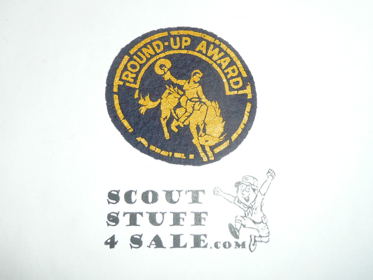 Round-up Award felt Patch, Generic BSA issue