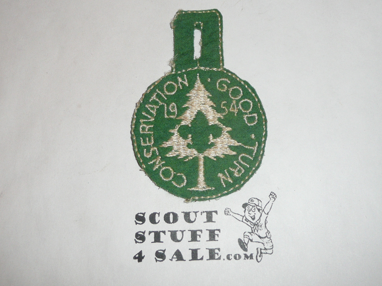 1954 Conservation Good Turn Felt Patch, Generic BSA issue, pocket hanger