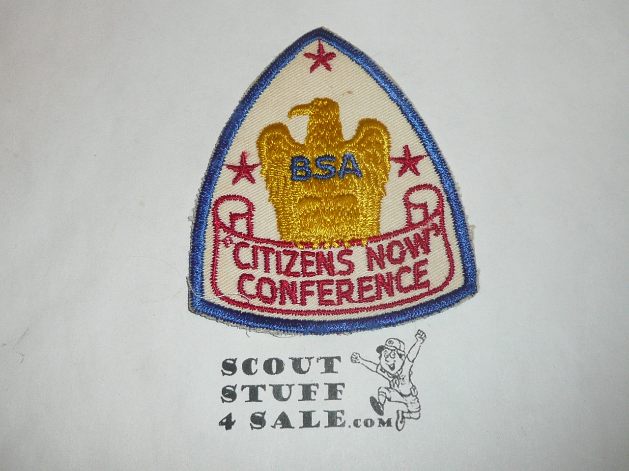 Citizens Now Conference Patch, Generic BSA issue, white twill, blue c/e