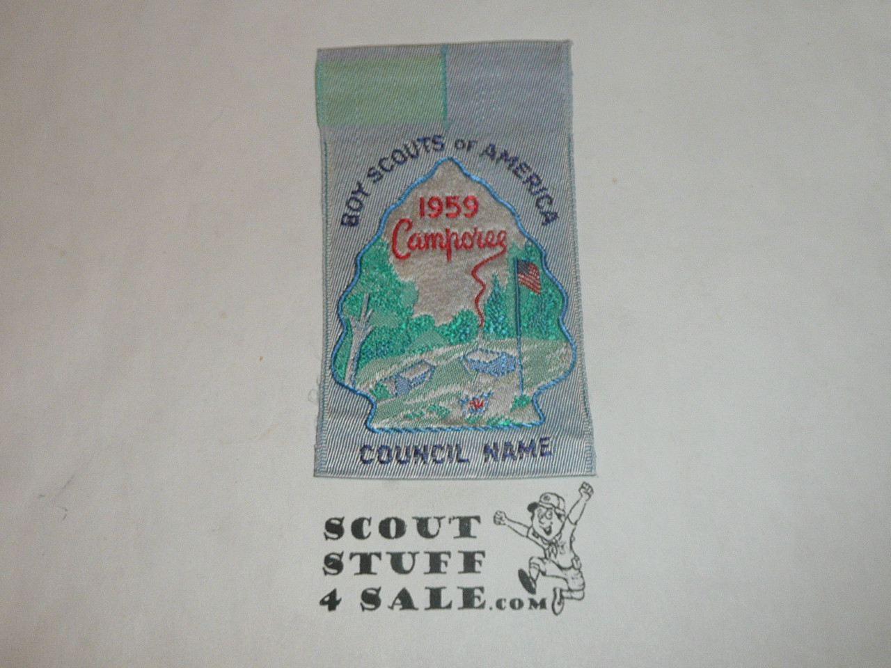 Your Council Name Sample Woven Patch, 1959 Camporee