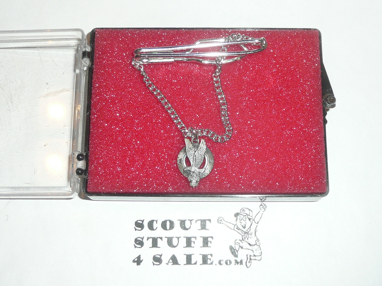 Explorer Scout Silver Award Tie Bar, STERLING