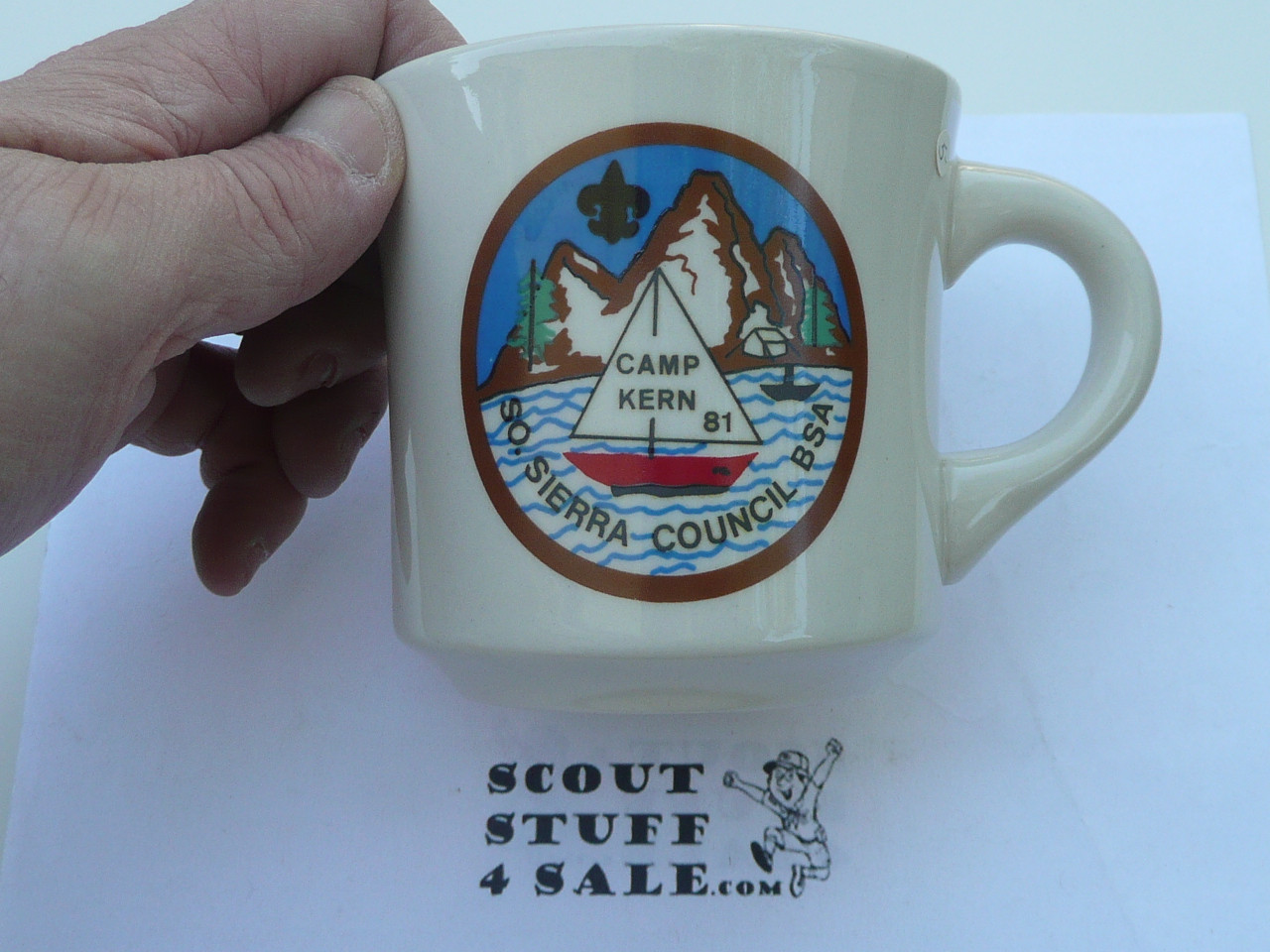 Camp Kern Mug, 1981, Southern Sierra Council - Boy Scout