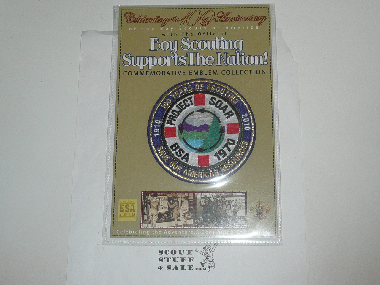 2010 100th Boy Scout Anniversary Commemorative Patch, Boy Scouting Supports the Nation Series, Project SOAR