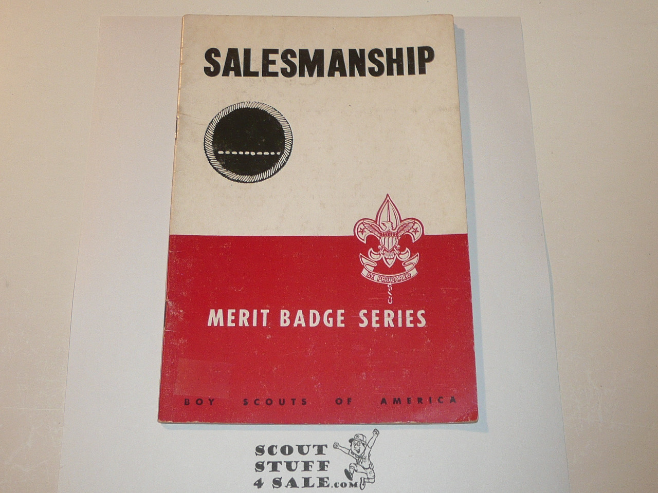 Salesmanship Merit Badge Pamphlet, Type 5, Red/Wht Cover, 3-51 Printing