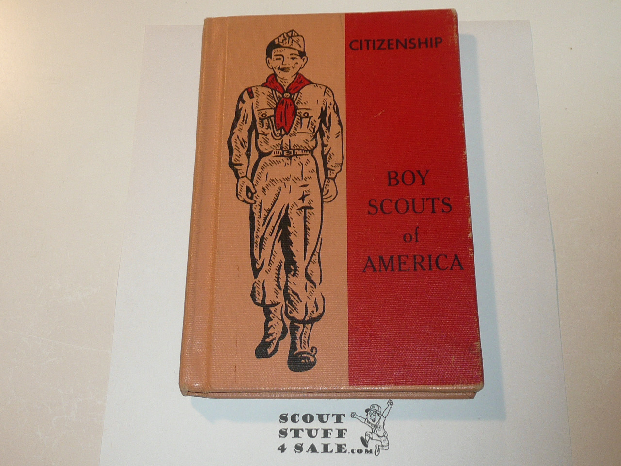 Citizenship Library Bound Merit Badge Pamphlet, Type 7, Full Picture, 9-66 Printing