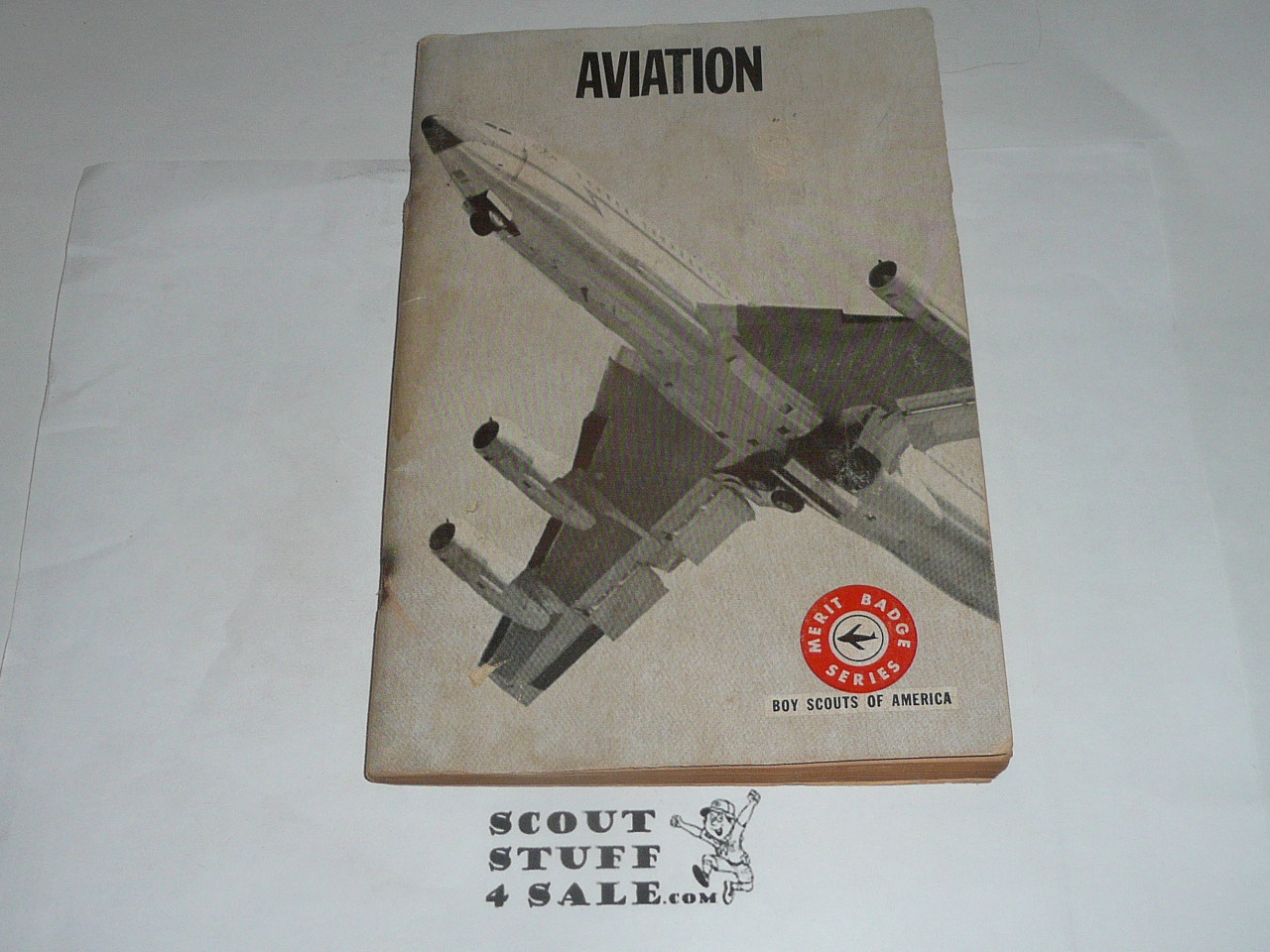 Aviation Merit Badge Pamphlet, Type 7, Full Picture, 3-72 Printing