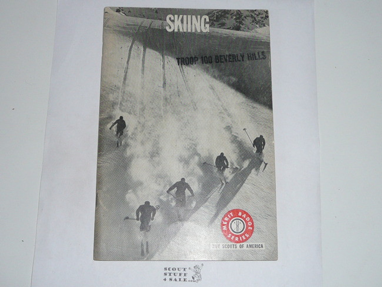 Skiing Merit Badge Pamphlet, Type 7, Full Picture, 7-70 Printing