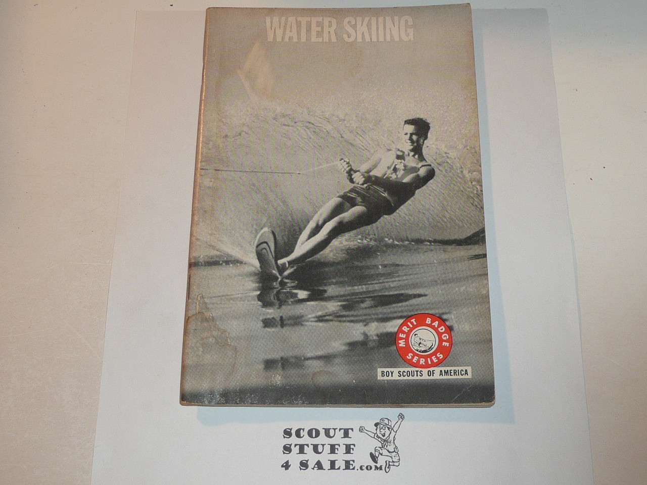 Water Skiing Merit Badge Pamphlet, Type 7, Full Picture, 1-70 Printing