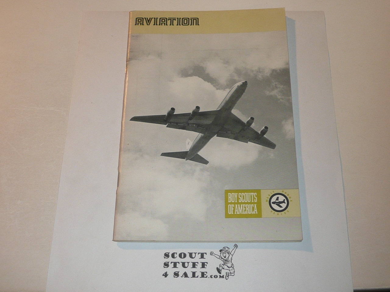 Aviation Merit Badge Pamphlet, Type 8, Full Picture, 7-77 Printing
