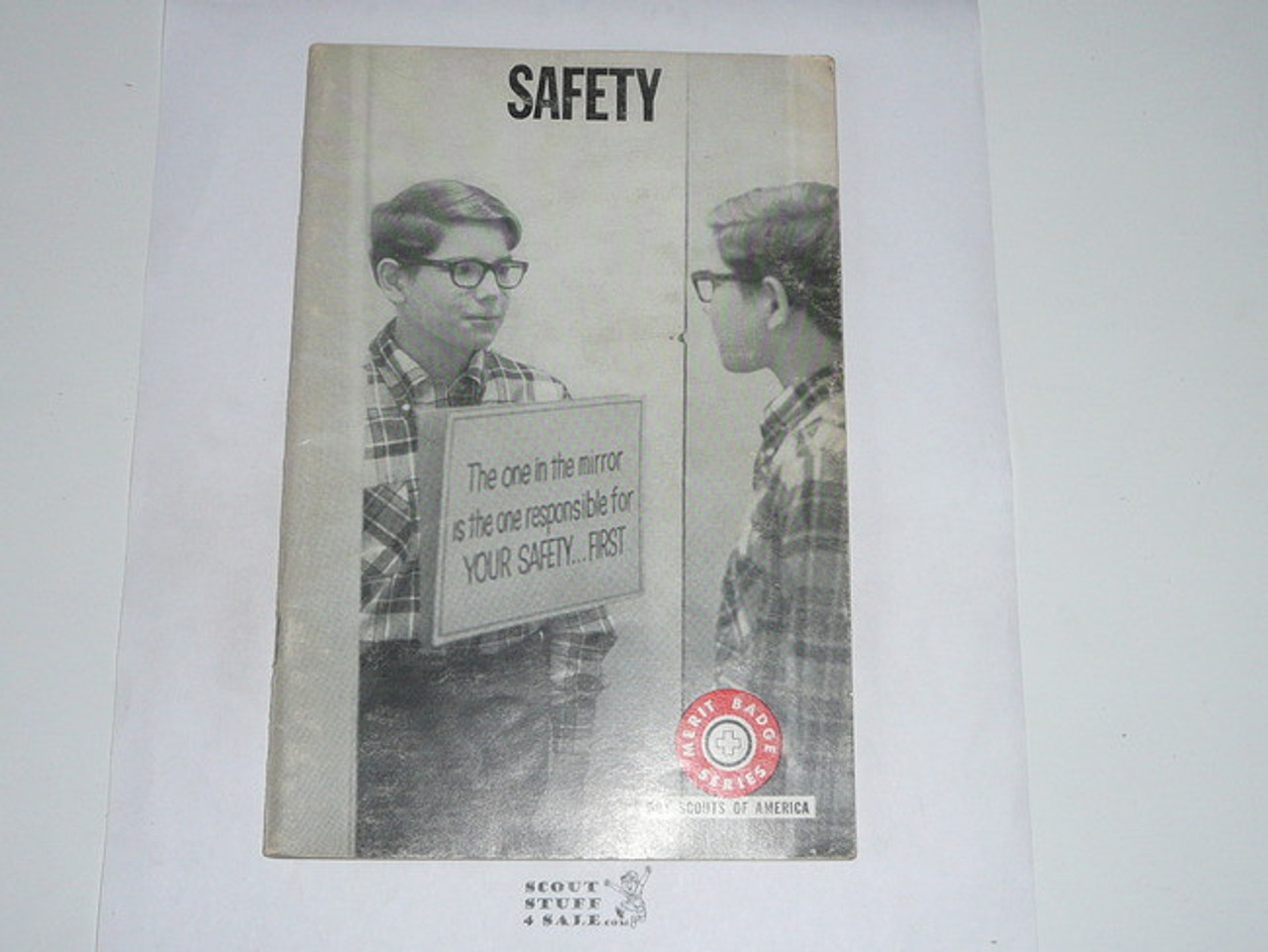 Safety Merit Badge Pamphlet, Type 7, Full Picture, 9-73 Printing