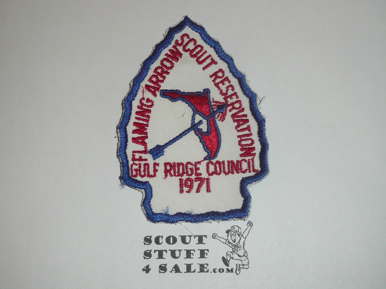 Flaming Arrow Scout Reservation 1971 Patch, Gulf Ridge Council
