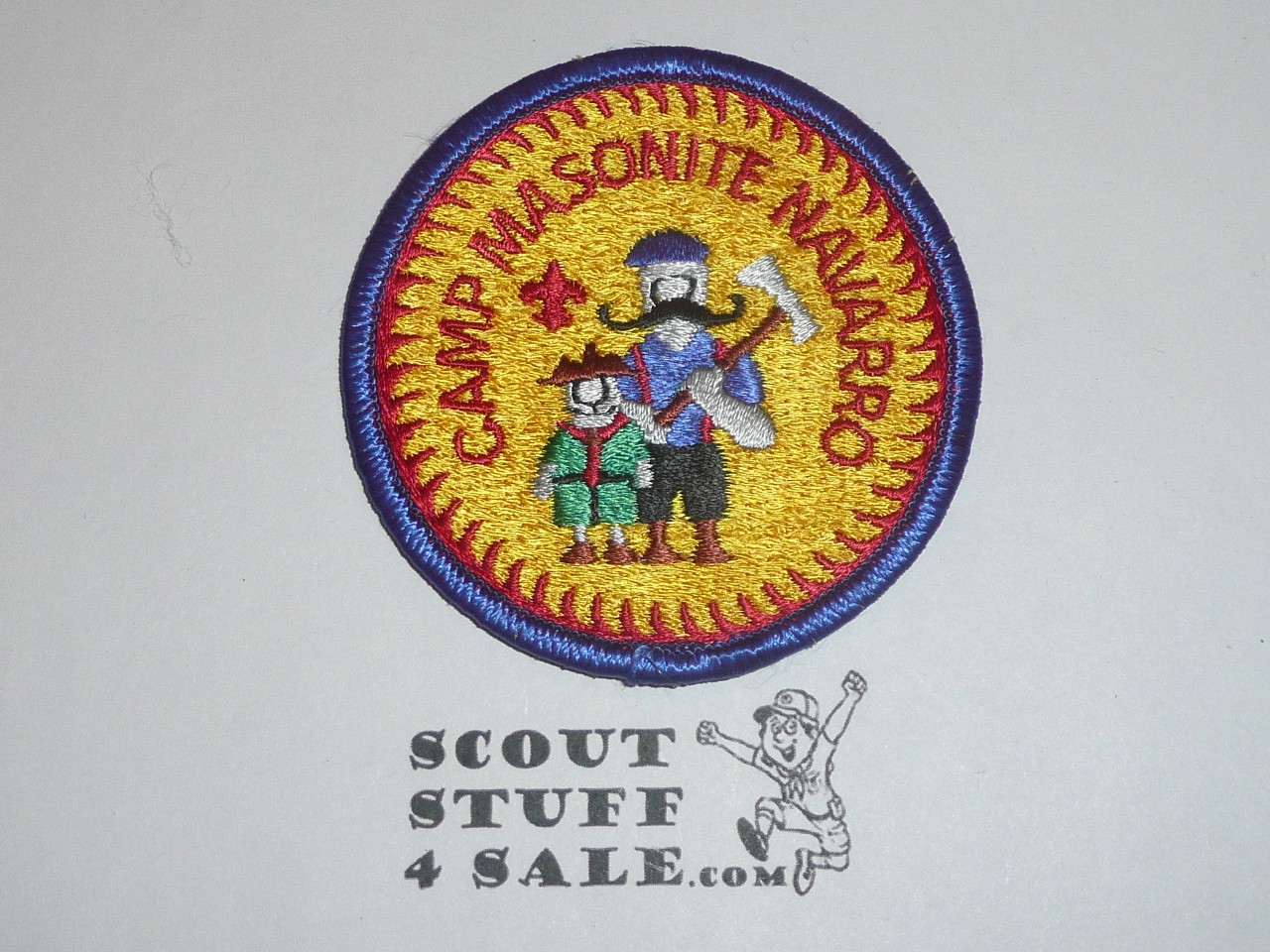 Camp Masonite Navarro Patch, San Mateo Area Council, red bdr