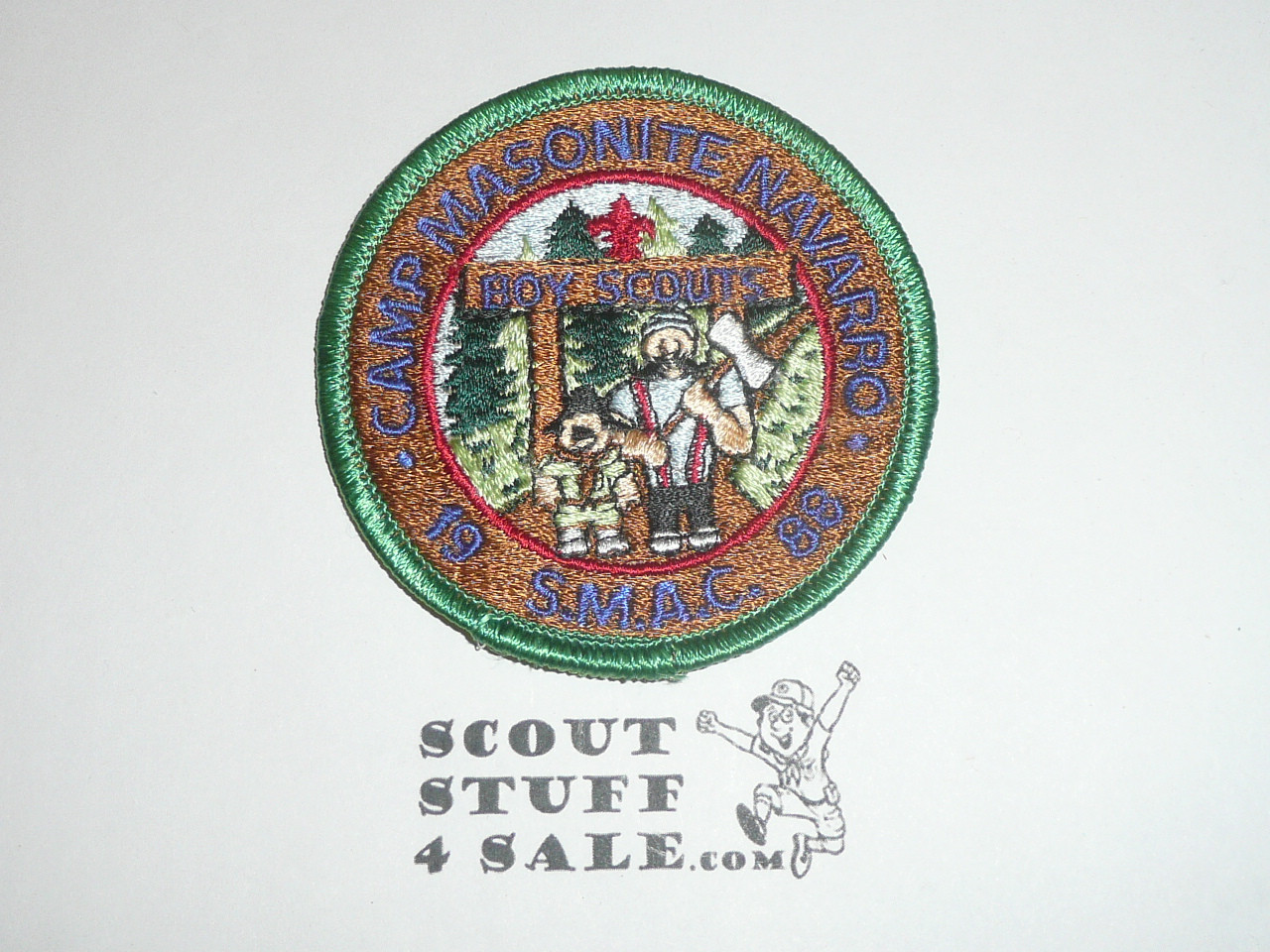 Camp Masonite Navarro Patch, San Mateo Area Council, 1988