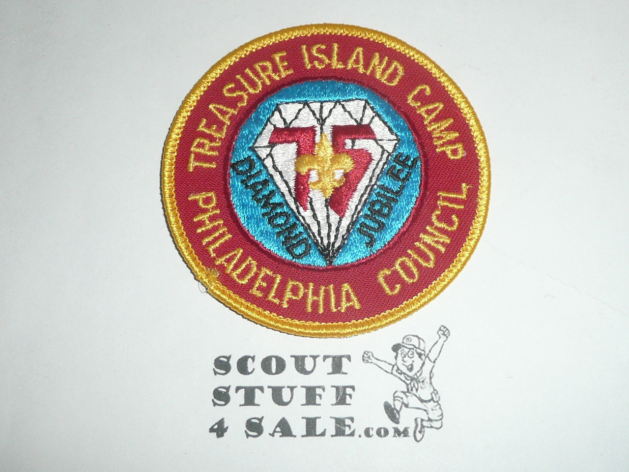 Treasure Island Camp Patch, Philadelphia Council, 1985