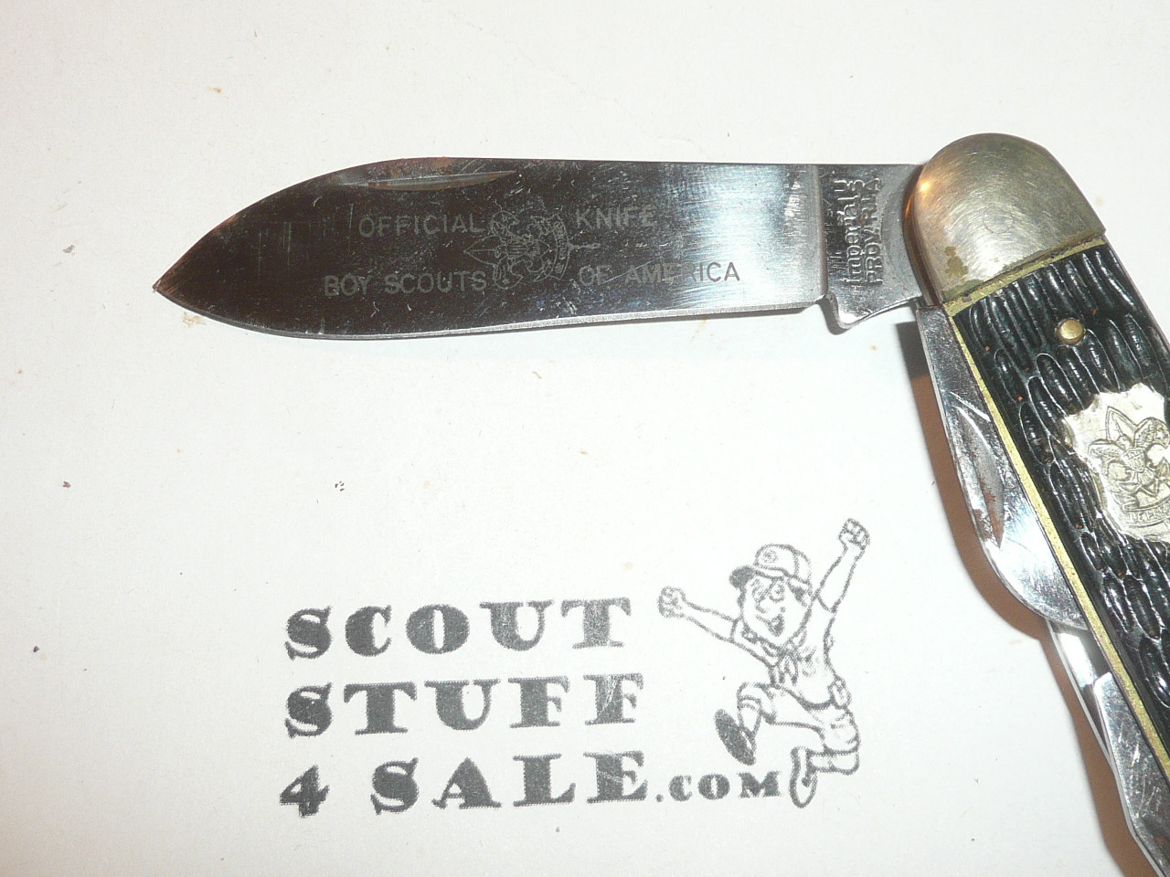 Official Boy Scout Pocket Knife made by Imperial, very lite use with box