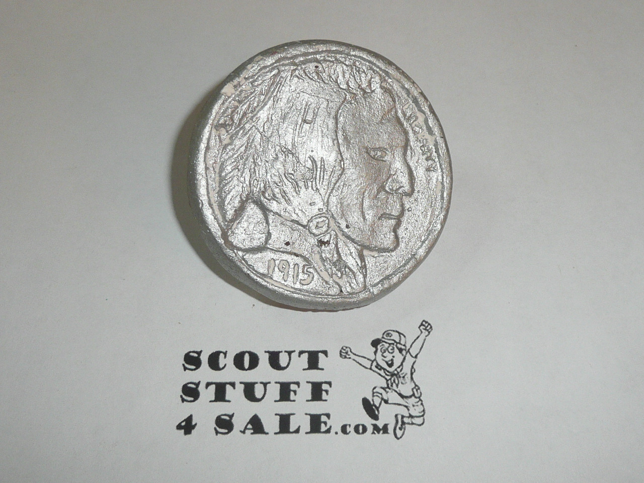 Coin Plaster Neckerchief Slide