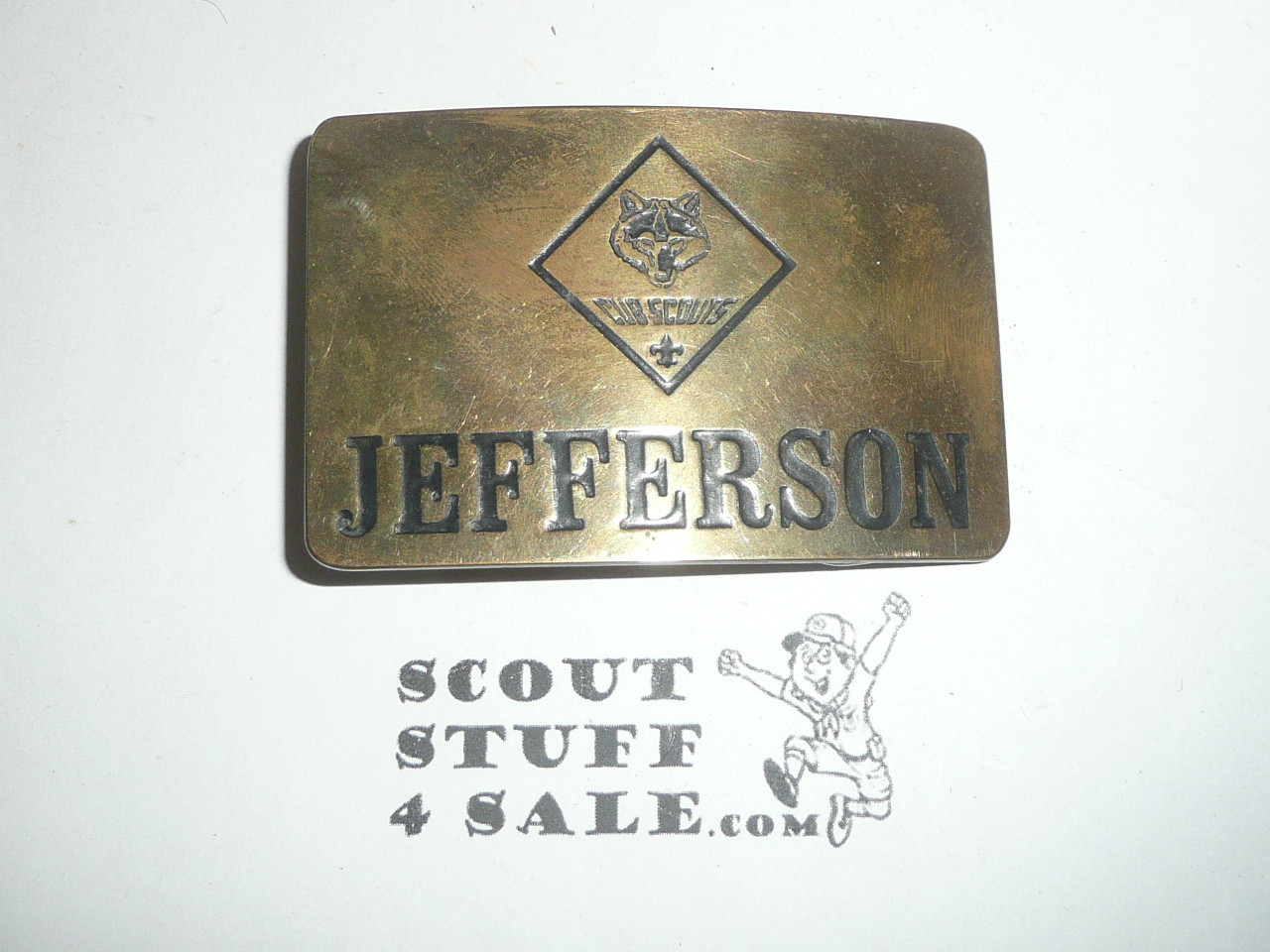Cub Scout Jefferson Brass Belt Buckle