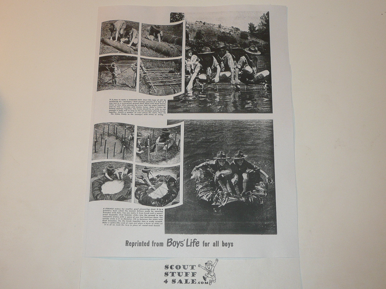 One More River to Cross, By Green Bar Bill, Boys' Life Single Topic Reprint from the 1950's - 1960's , written for Scouts, great teaching materials