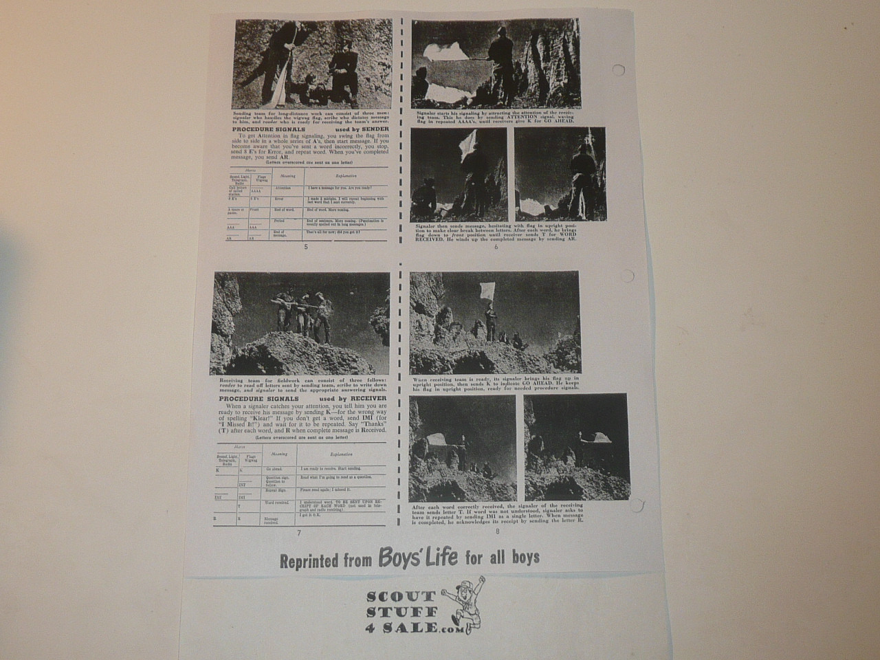 Send that Message by Morse Code, By Green Bar Bill, Boys' Life Single Topic Reprint from the 1950's - 1960's , written for Scouts, great teaching materials