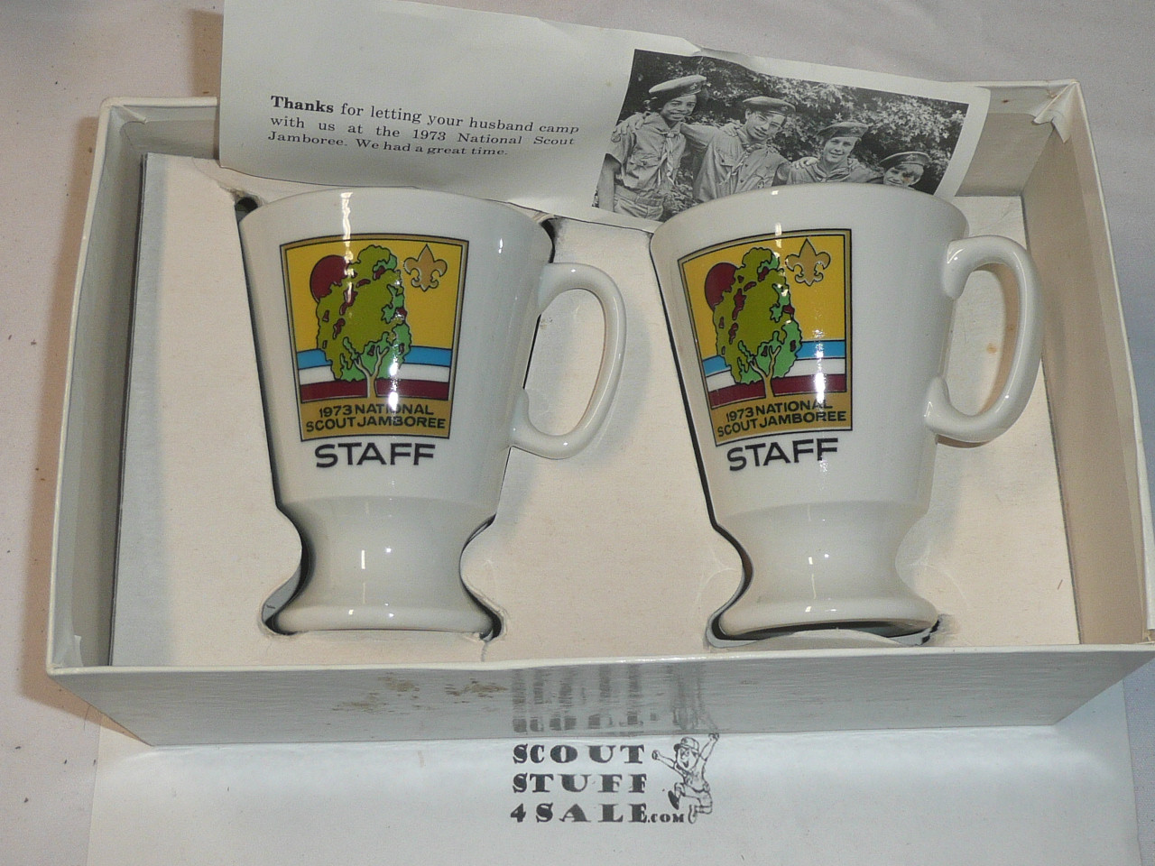 1973 National Jamboree His and Hers STAFF Mugs