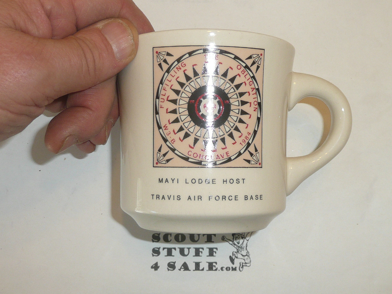1984 Order of the Arrow Area W3B Conference Mug