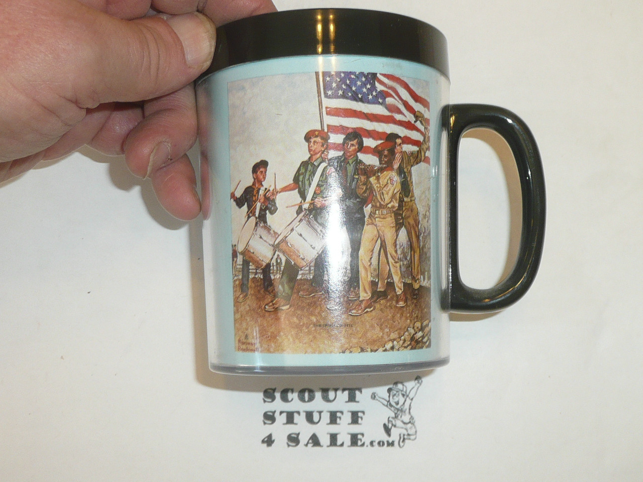 Norman Rockwell Boy Scout Plastic Coffee Mug