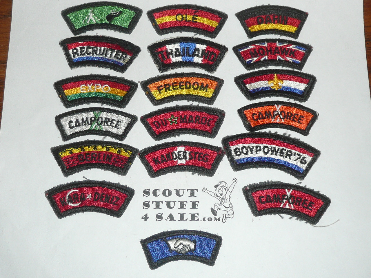 Far East Council Segment Patches, Camps and others, Mohawk Freedom Ole'