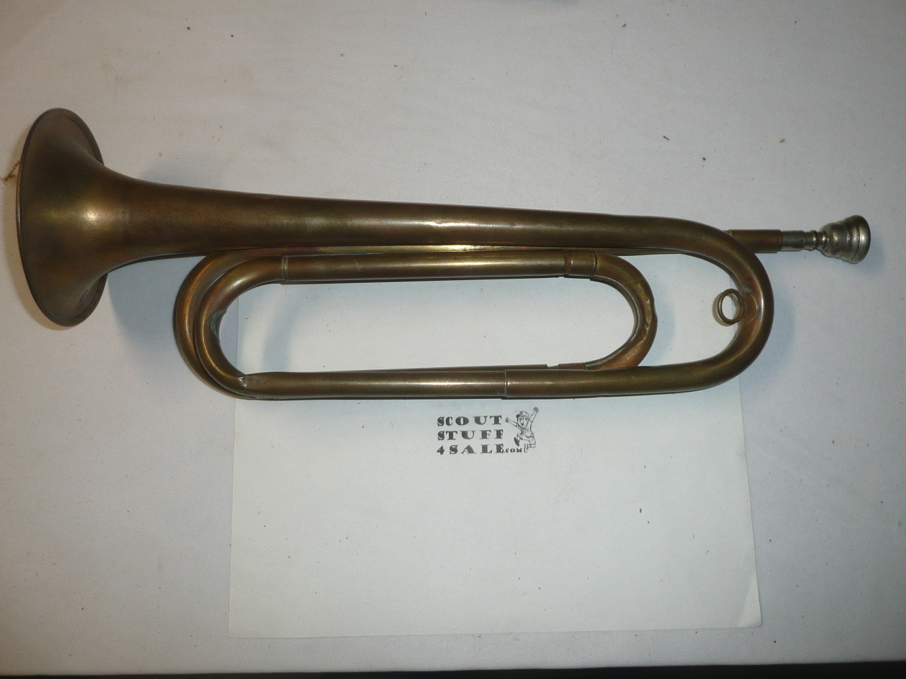 Vintage Official Boy Scout Brass Bugle by Rexcraft, In very good condition BU7