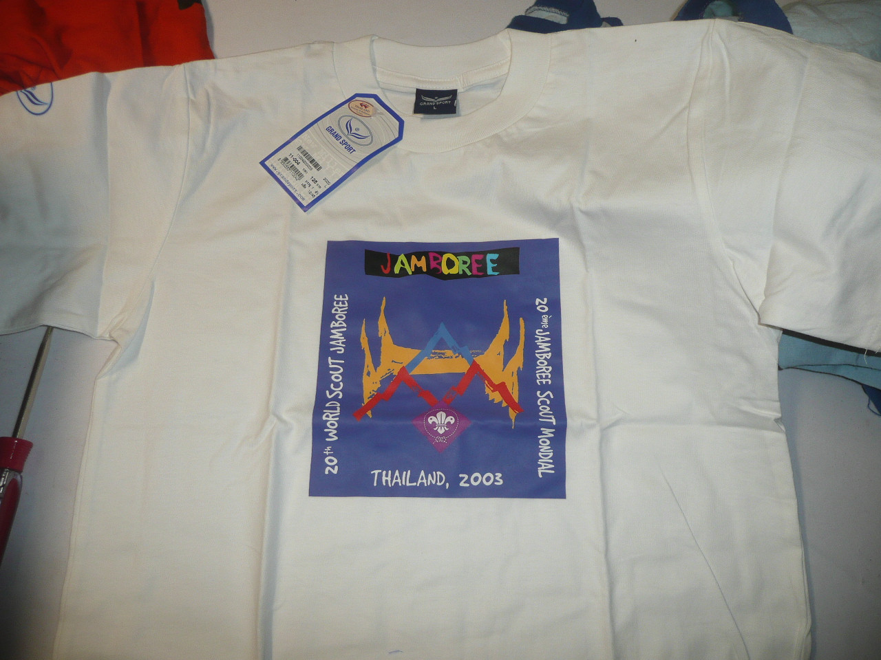 2003 World Jamboree, Official Logo Tee Shirt, Unused, Large