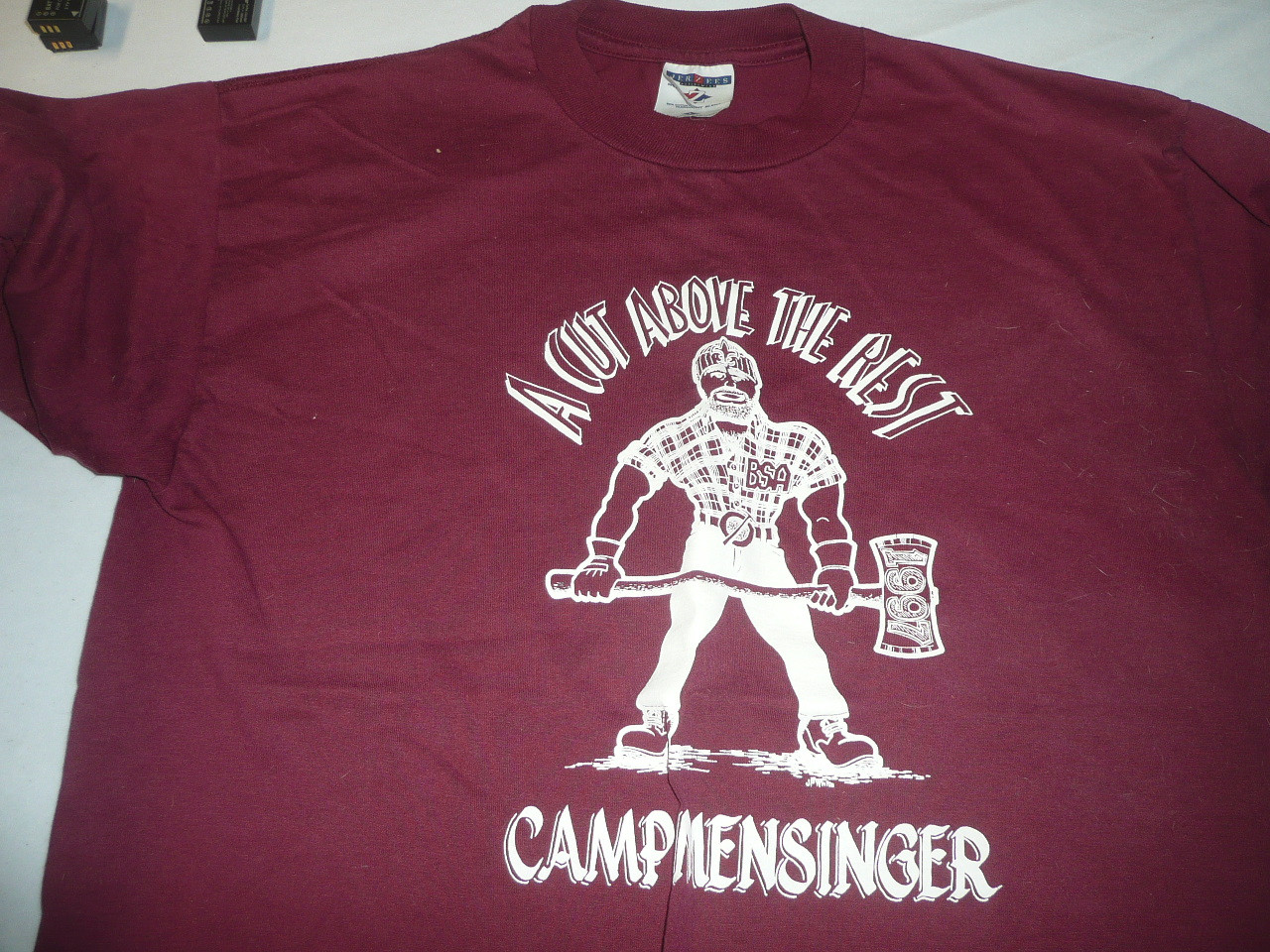 1997 Camp John Mensinger Tee Shirt, Yosemite Area Council, Size Large, Unused