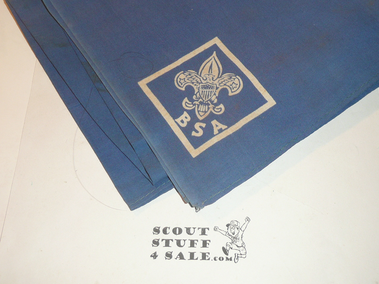 BSA National Supply Troop Neckerchief, Full Square, Lt. Blue