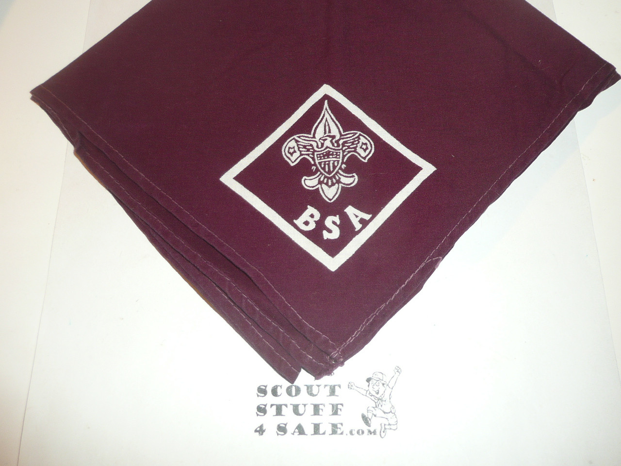 BSA National Supply Troop Neckerchief, Triangle, Maroon