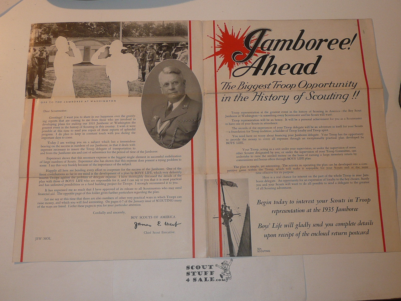 1935 National Jamboree National Promotional Brochure