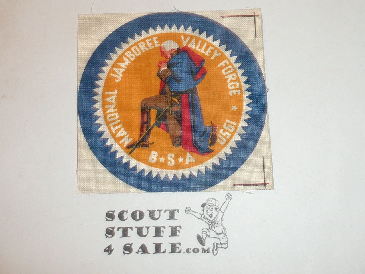 Copy of 1950 National Jamboree Canvas Patch, the canvas has not been cut to round