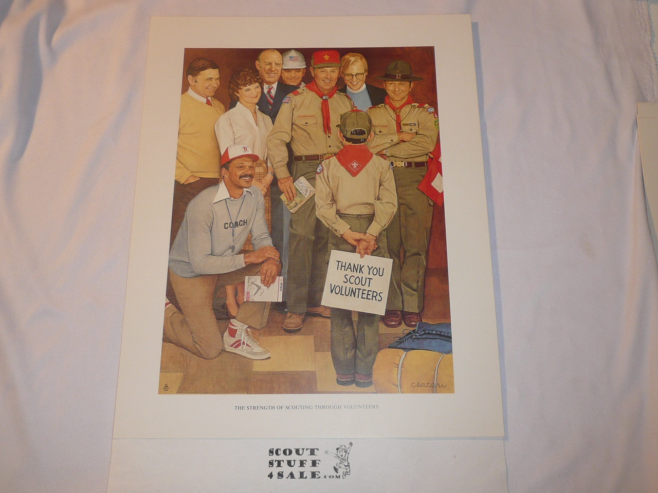 Joseph Csatari, The Strength of Scouting Through Volunteers, 11x14 On Heavy Cardstock