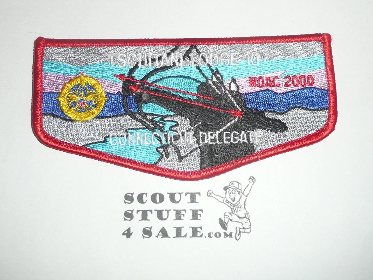 Order of the Arrow Lodge #10 Tschitani s10 2000 NOAC Delegate Flap Patch - Boy Scout