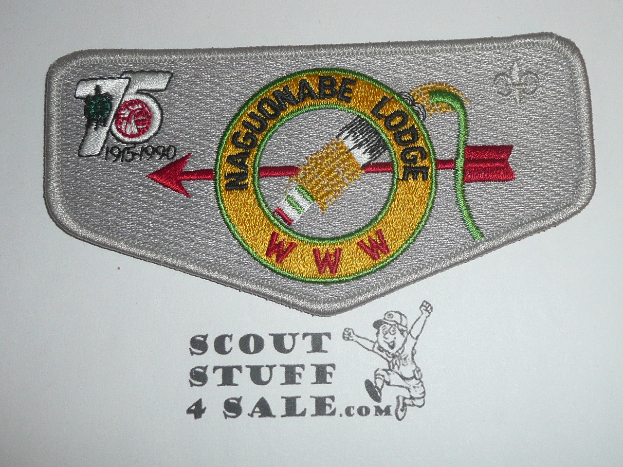 Order of the Arrow Lodge #31 Naguonabe s8 OA 75th Anniversary Flap Patch