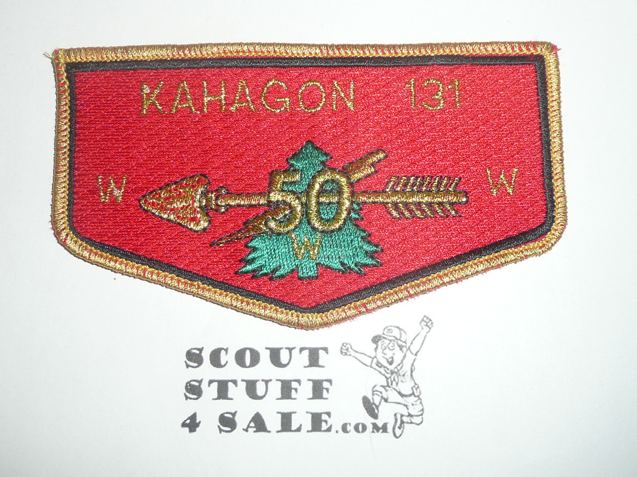 Order of the Arrow Lodge #131 Kahagon s7 50th Anniversary Flap Patch