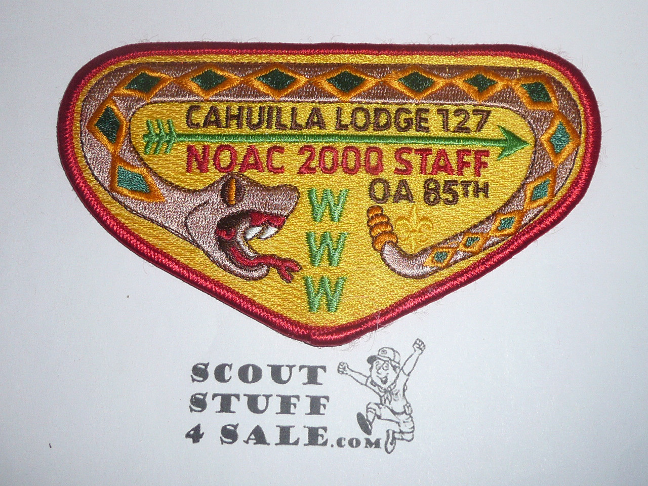 Order of the Arrow Lodge #127 Cahuilla x16 2000 NOAC Staff Flap Patch