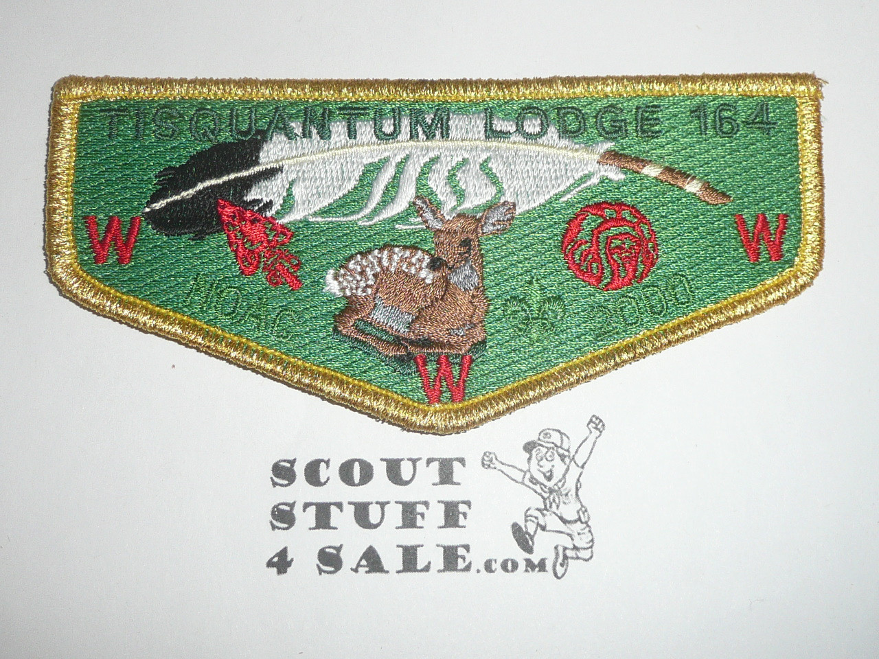 Order of the Arrow Lodge #164 Tisquantum s31 2000 NOAC Delegate Flap Patch