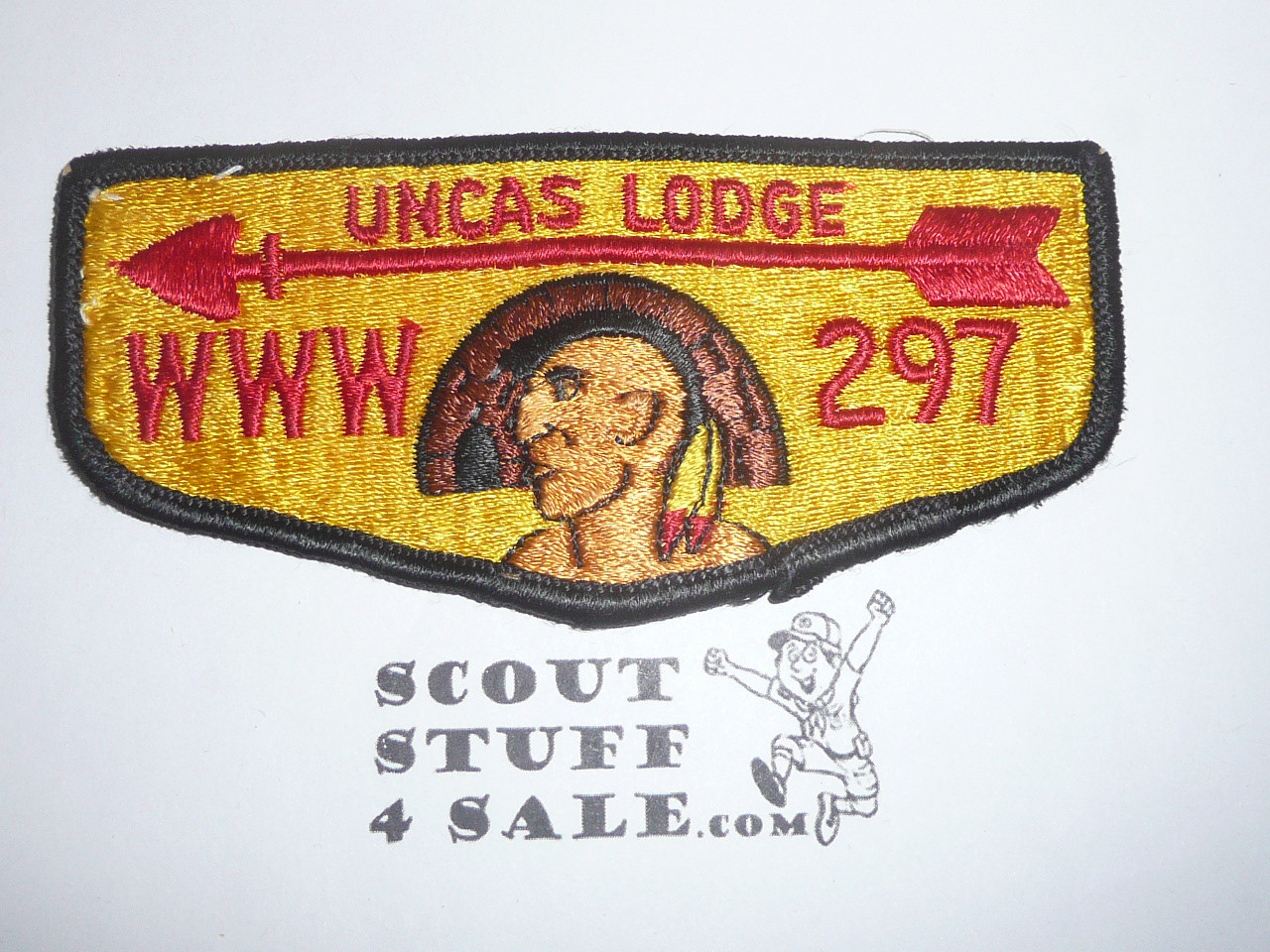 Order of the Arrow Lodge #297 Uncas s2 Flap Patch