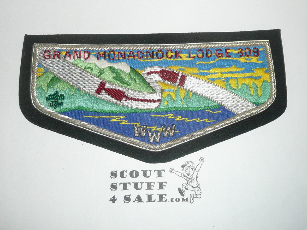Order of the Arrow Lodge #309 Grand Monadnock b2 Bullion Flap Patch