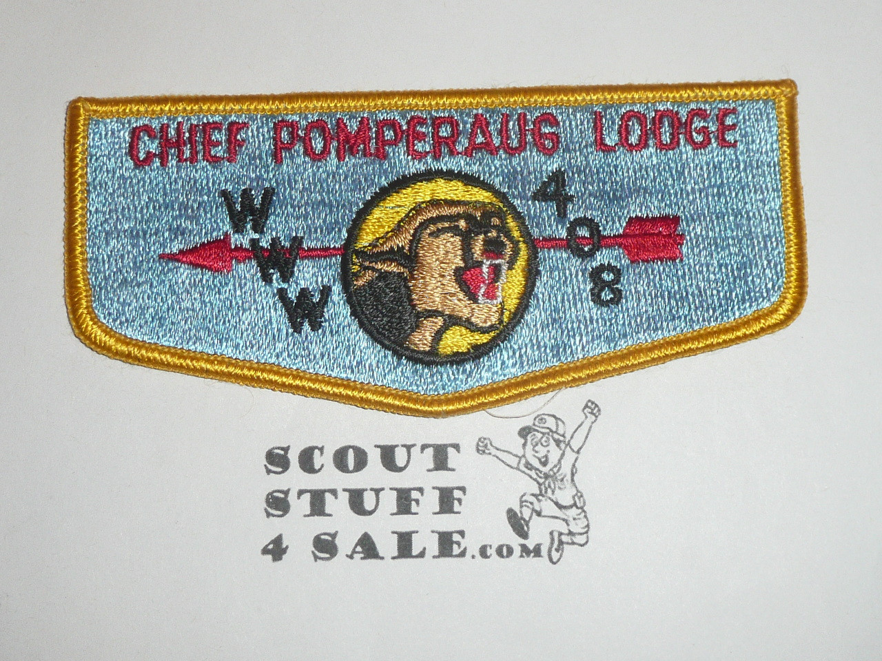 Order of the Arrow Lodge #408 Chief Pomperaug s2 Flap Patch