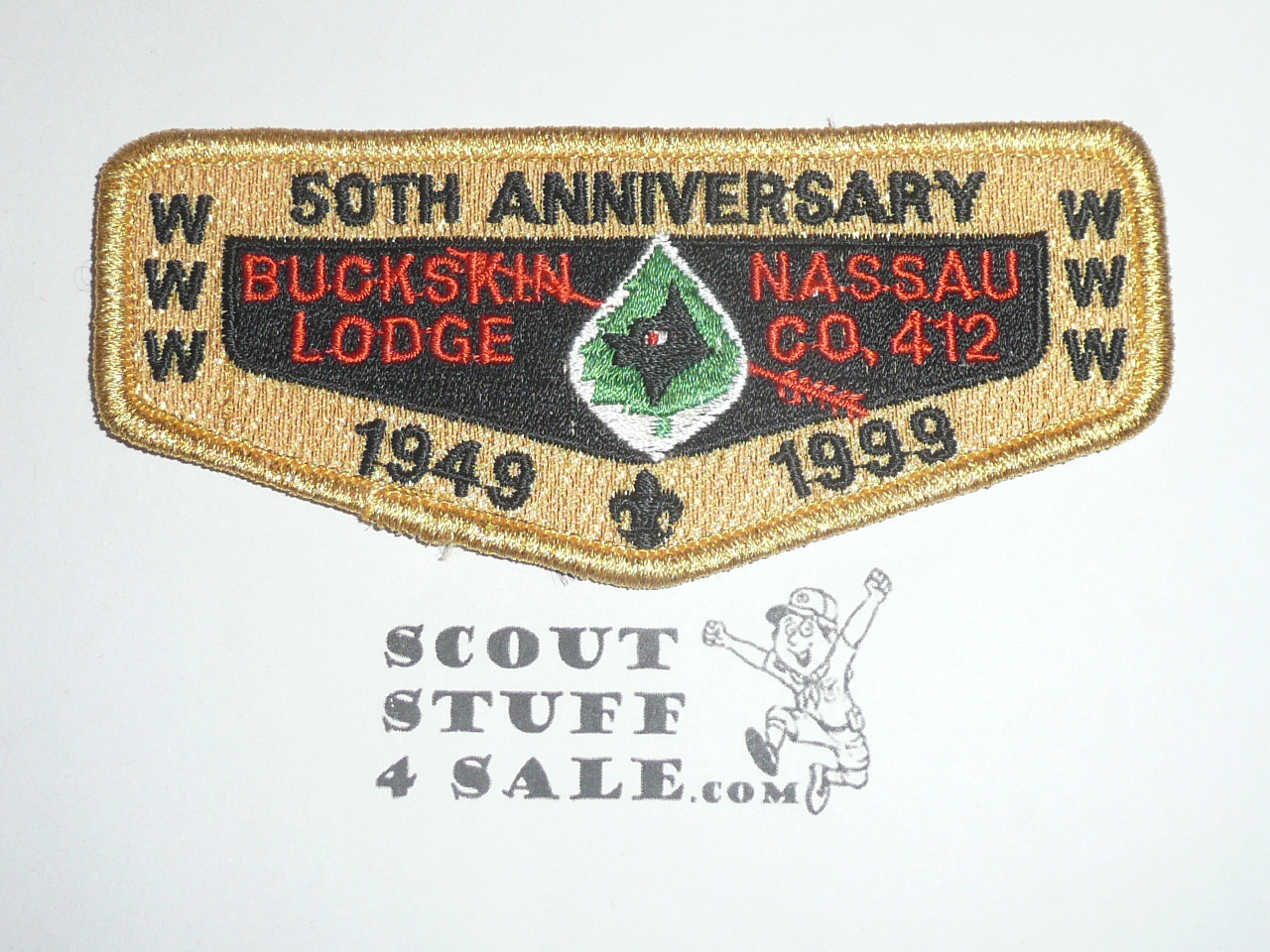 Order of the Arrow Lodge #412 Buckskin s23 50th Anniversary Flap Patch